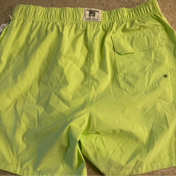 Original Penguin Men's Neon Lime Swim Trunks - Picture 3 of 3